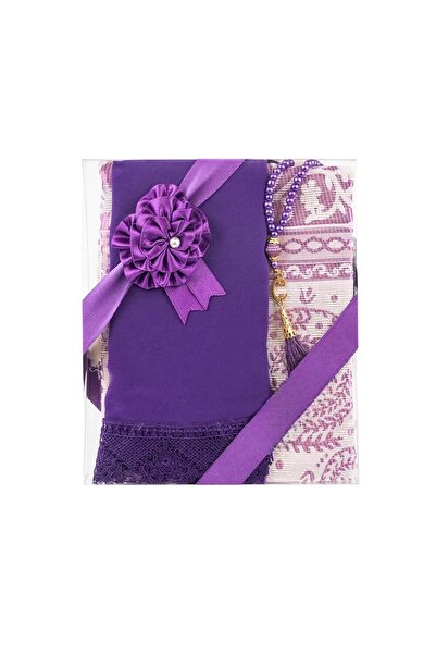 TEKBİR HOME Tesbih Seccade Şal Hediyelik Set  ( Mevlüt & Hac Umre Hediyelik )