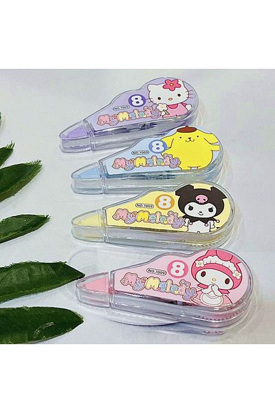 Choice 4Pcs Set 4Pcs/set Sanrio Hello Kitty Correction Tape Kuromi My Melody Pompompurin Kawaii Students St
