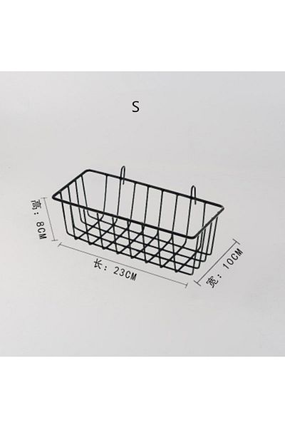 Choice S Black Ins Home Wall Decoration Iron Grid Decor Diy Hanging Rack Wall Display Art Storage Box Baske