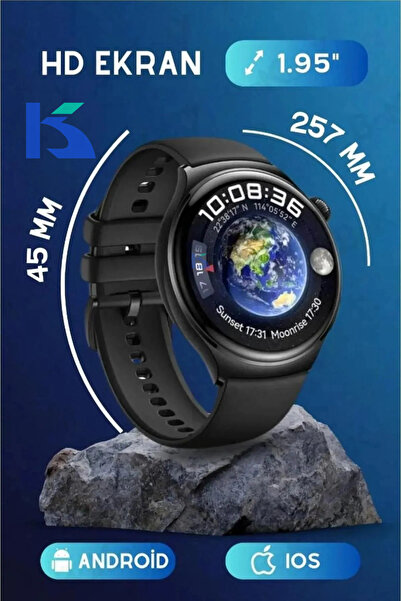 KALİTESENİNLE Watch 4 Suit 7 Kordon Hediyeli Akıllı Saat Android ve İos Uyumlu