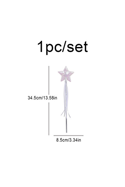 Choice4 زي تنكري لحفلات الياقوت الأزرق العميق، عصا سحرية للأميرة، نجمة خماسية...