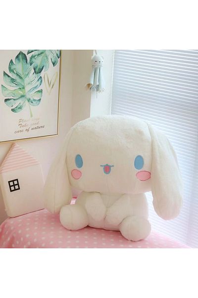 Choice A 45X55CM Sanrio Cartoon Anime Figure Japanese Cute Cinnamoroll Big Eared Dog Large Plush Sitting Do