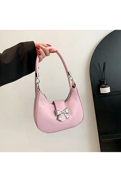 Clariss Black Pinterest Shoulder Bag with Bow 🎀