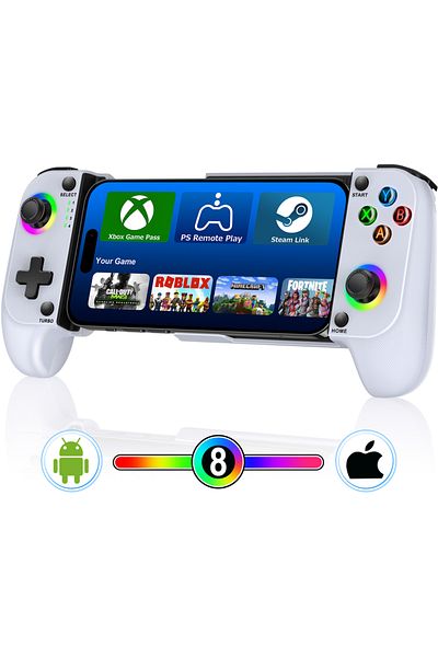 DinoFire MC101 DinoFire Cell Phone Gamepad Joystick for iPhone Android Control Bluetooth Controller Trigger w