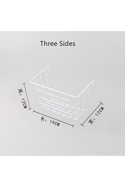 Choice 3 Sides White Ins Home Wall Decoration Iron Grid Decor Diy Hanging Rack Wall Display Art Storage Box