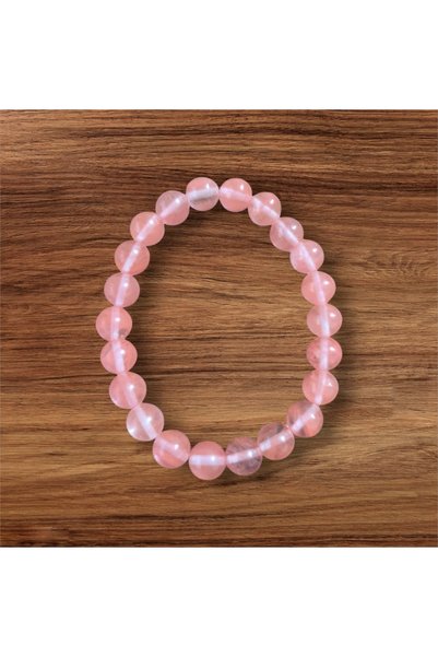CharmPlay Natural Strawberry Quartz Bracelet Source of Love Elegance and Energy