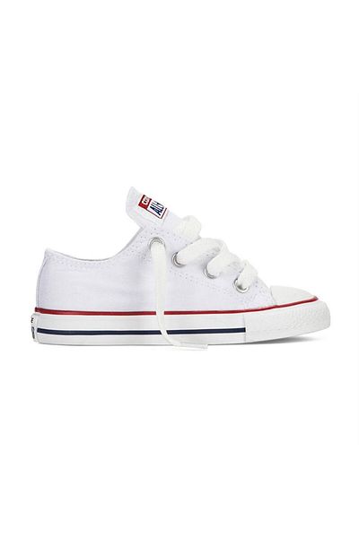converse حذاء تشاك تايلور أول ستار للأطفال الصغار 7j256 باللون الأبيض