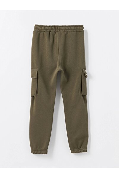 LC Waikiki LCW Kids HAKİ Beli Lastikli Erkek Çocuk Kalın Jogger Eşofman Altı