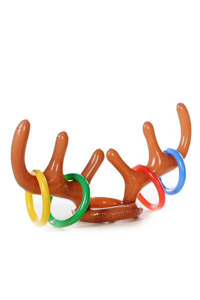 Choice لعبة عيد الميلاد البنية مقاس 88 × 45 سم، قبعة سانتا الرنة القابلة للنف...