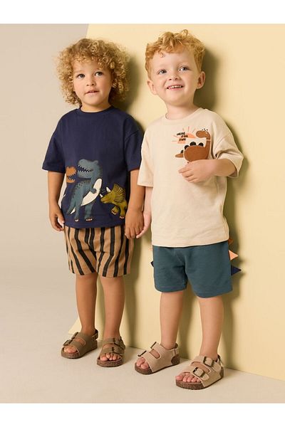 Next Baby Blue Fish Character 2-Piecekol and Shorts Set