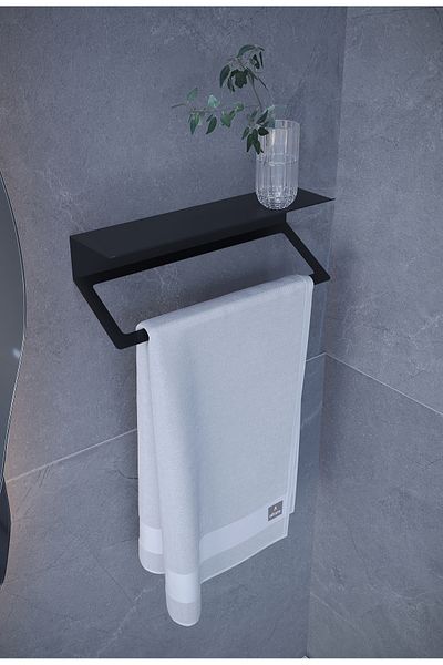 alfams by fmsa Metal Set of 3 |   Toilet Paper Holder + Towel Rack + Paper Towel Holder – Hanger & Shelf Use, Long Lasting