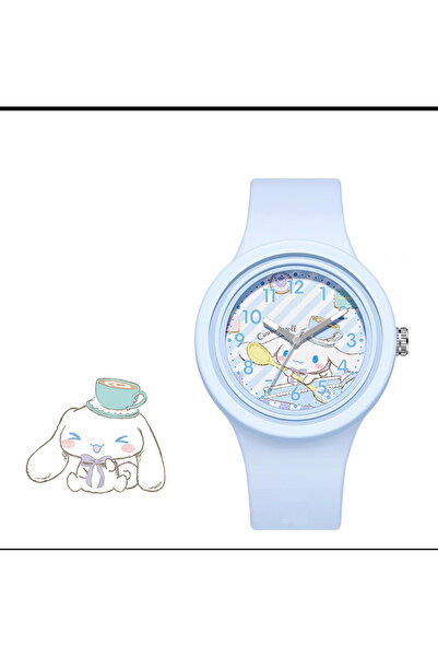 Choice1 ساعة سينامورول سانريو سينامورول كورومي هيلو كيتي بسوار سيليكون كوارتز...