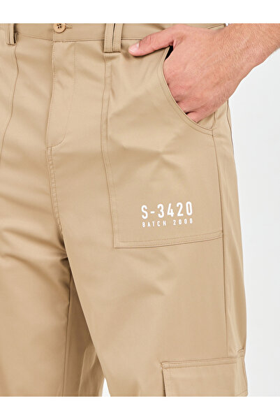 Styli Printed Wide Leg Cargo Pant