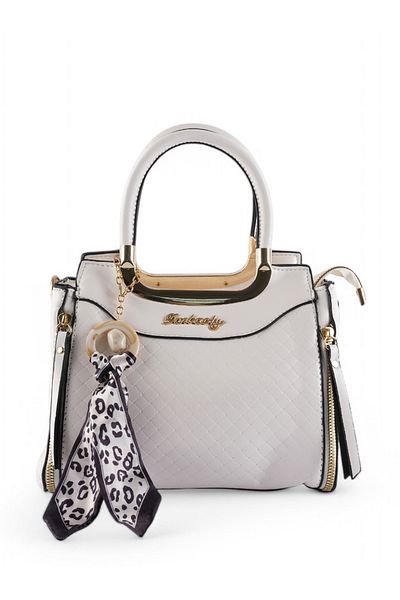 ROSECENTERBAZAAR Stylish Women's Handbag, Fashionable Pu Leather Shoulder Bag Leopard Print Scarf, Versatile Handbag (Imported)
