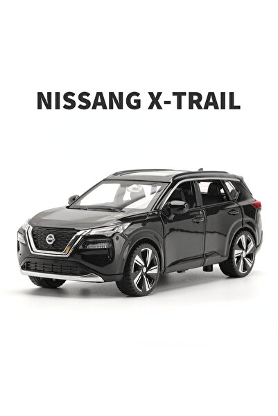 Choice1 نموذج سيارة لعبة X-Trail سوداء بمقياس 1/32 من سبائك معدنية مصبوبة للخ...