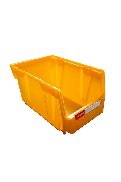 Choice V2 Yellow 9pcs Plastic Stackable Storage Bins Screw Storage Boxes Stackable Bin Parts Storage Organi