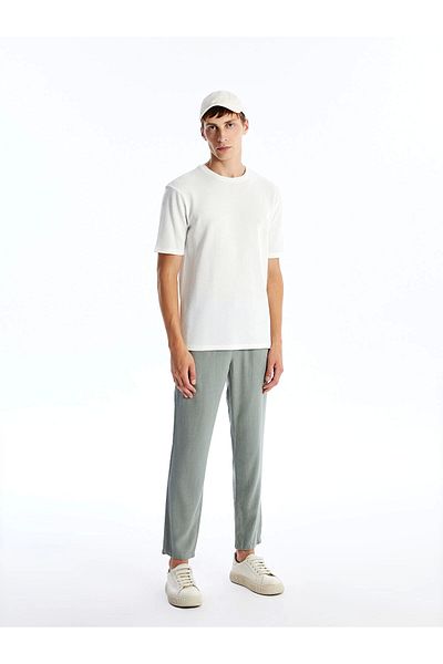 LC Waikiki Ανδρικό παντελόνι LCW Vision Green Standard Fit
