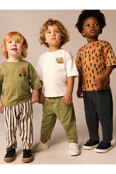 Next Baby Khaki Tavul Top-Cornered 3 Currency Short Dress Kit