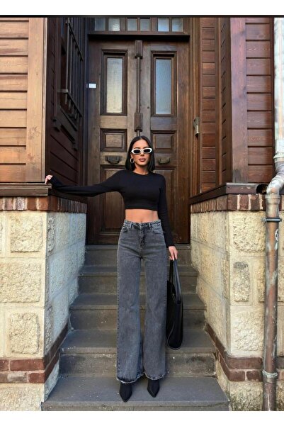 Butik TREND Y2K POCKED YÜKSEK BEL LİKRALI PALAZZO PANTOLON