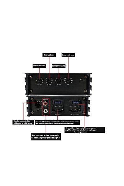 ZUIDID 6 Channel Car Amplifier DSP Amplifier Car Audio System Dedicated Android Large Screen System, Amp...
