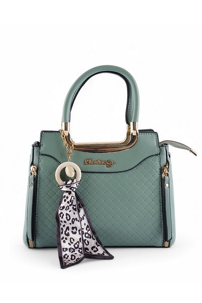 ROSECENTERBAZAAR Stylish Women's Handbag, Fashionable Pu Leather Shoulder Bag Leopard Print Scarf, Versatile Handbag (Imported)