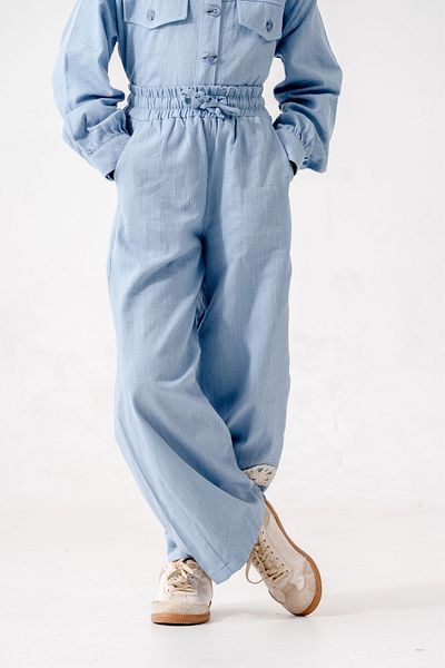 GİYİCEM TEKSTİL Pantaloni de in elastici pentru fete 2571