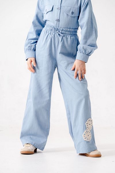 GİYİCEM TEKSTİL Pantaloni de in elastici pentru fete 2571