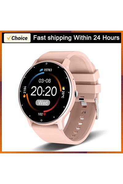 Choice Pink LIGE 2024 Smart Watch Women Men Lady Gift Sport Fitness Watches Heart Rate Monitor Waterproof S