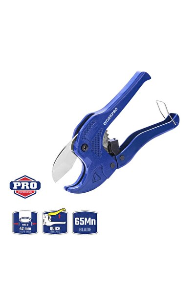 Workpro Wp 301002   42mm Professional Pprc Plastic Pipe Cutting Scissors