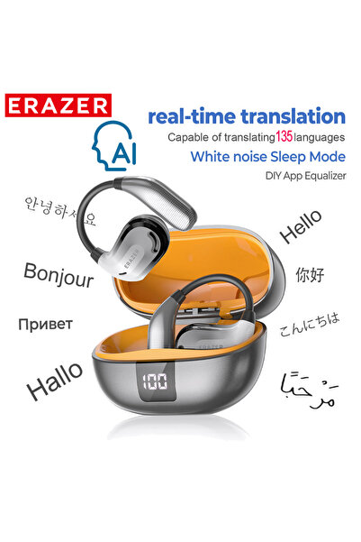 choice2 سماعات أذن بلوتوث Orang AI ERAZER XT66PRO ASMR تطبيق DIY AI Translato...
