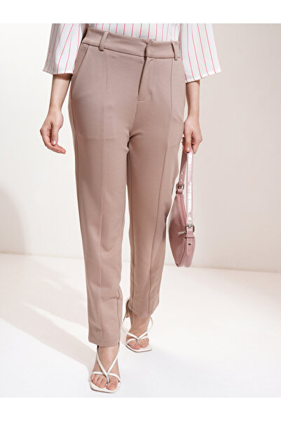 Tokyo Talkies By Styli Mid Rise Tapered Fit Trousers