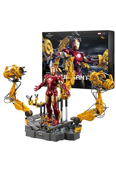 Choice Iron Monger Zd Toys Suit Up Gantry With Mk4 Iron Man Gantry Original 1/10 Tony Stark Model Action Fi