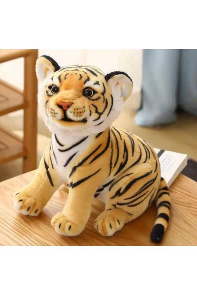 Choice 23CM 2023NewSimulation Baby Tiger Plush Toy Stuffed Soft Wild Animal Forest Pillow Dolls For Kids Bi