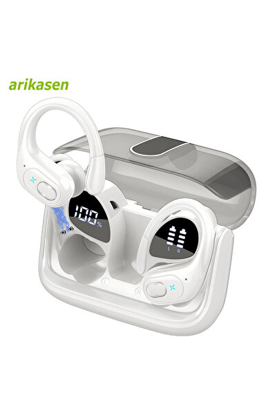 Choice سماعات أذن لاسلكية 2024 تعمل بتقنية البلوتوث 5.3 باللون الأبيض، سماعة ...