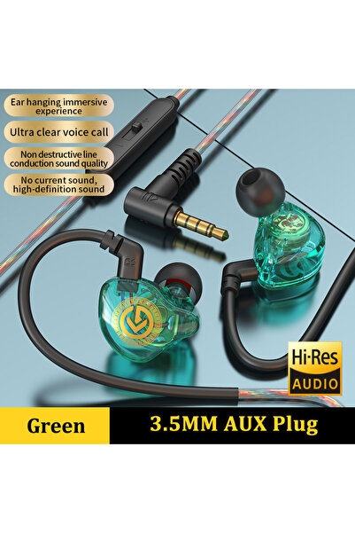 Choice سماعة أذن سلكية VAORLO خضراء مقاس 3.5 مم مع شريحة رقمية من النوع C وسم...