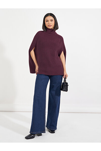 Styli Oversized Longline Cape Sleeves Sweater