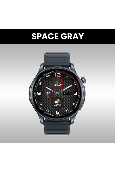 Zeblaze Space Gray [2024 World Premiere] Zeblaze Btalk 3 Pro Smart Watch AMOLED Display Hi-Fi Bluetooth Phon
