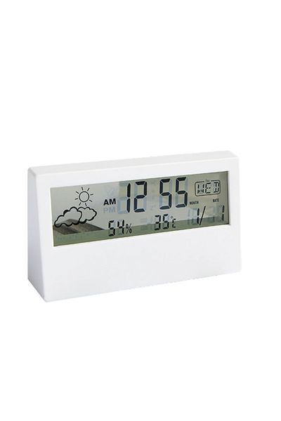 Choice White LED Thermometer Thermo-Hygrometer Multifunction Electronic Temperature Humidity Meter Weather