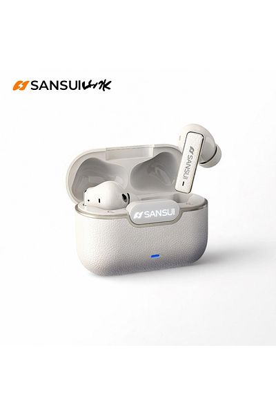 Choice Rock White Sansui -52db Anc Ture Wireless Earphones 6 Mic Hd Calls Bluetooth 5.4 Headphone Active No