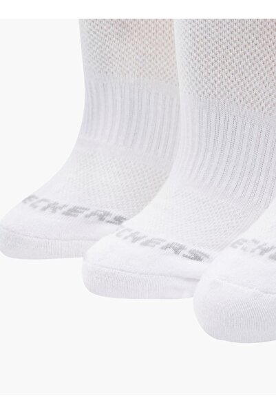 SKECHERS Women's 1/2 Terry Crew Length Sports Socks - S111035C-100