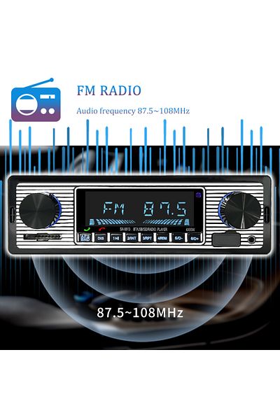 SINOVCLE Car 1 DIN Radio 1 DIN Stereo Digital Car Bluetooth FM Audio Music USB / SD with In Dash ...