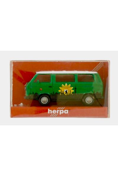 Herpa 1:87 Vw T3 Bully Bus Info Mobil Polizei Berlin German Police Model Car