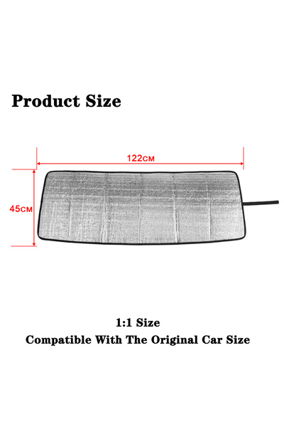 Choice واقي شمسي أمامي للسيارة من سيلفر1، عازل للحرارة وأشعة الشمس، مناسب لسي...