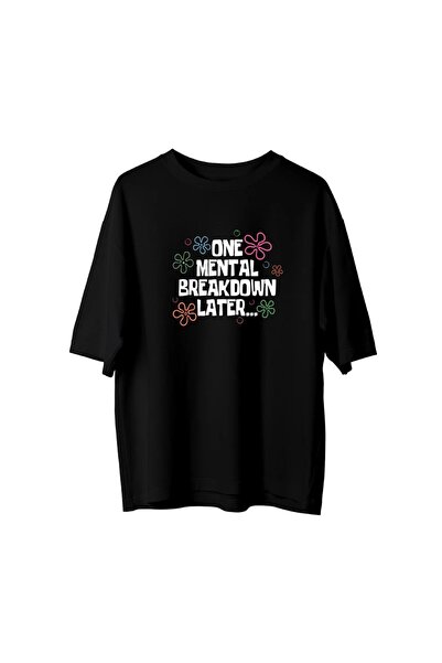 SVART WEAR Μπλουζάκι Mental Breakdown με τύπωμα oversized Unisex T-shirt