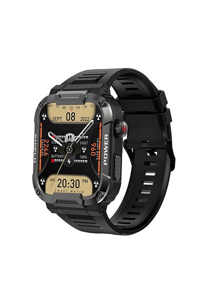 Choice Black MEVADEN 1.85 Outdoor Military Smart Watch Men Bluetooth Call Smartwatch For Android IOS IP68 W