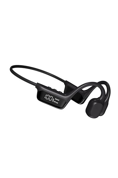 Choice Black Bone Conduction Headphones Bluetooth 5.4 Wireless Earphone IPX8 Waterproof for Swimming Sports