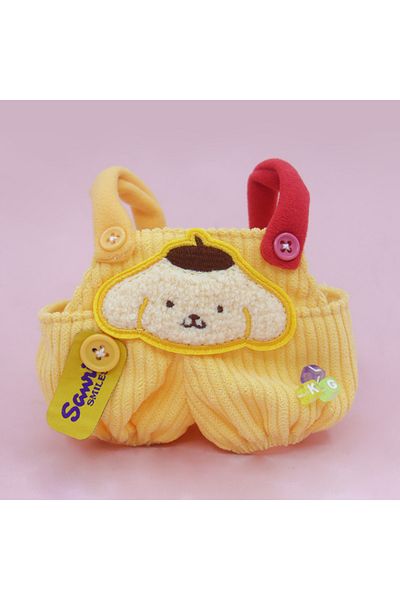 Miniso Pudding Dog Overalls Labubu Outfit Sanrio Cinnamoroll Cute Doll Clothes Hello Kitty Strap Pants Cute