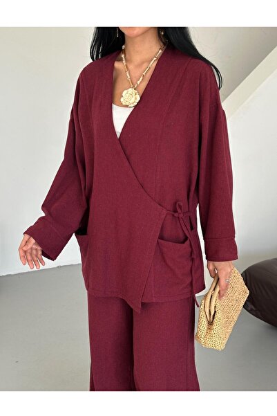 MAY MARA Women's 2-Piece Linen Suit with Side Tie