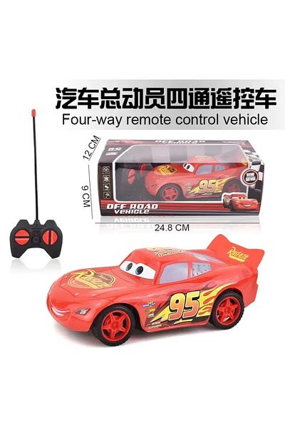 Disney B1 With Box 4pcs Pixar Cars 3 Lightning Mcqueen Four Channel Cross-country Remote Control Car