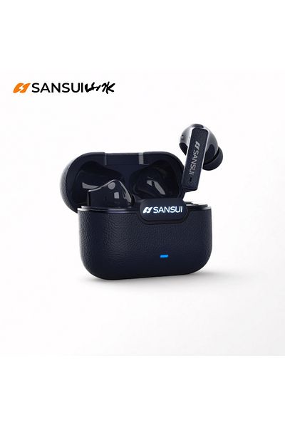 Choice Midnight Blue Sansui -52db Anc Ture Wireless Earphones 6 Mic Hd Calls Bluetooth 5.4 Headphone Active